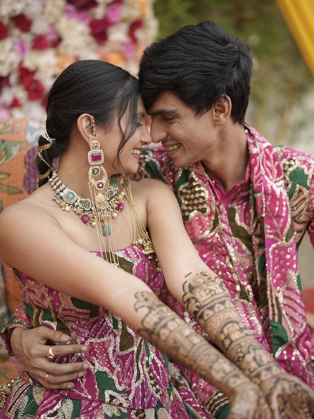 Mehendi bridal portrait